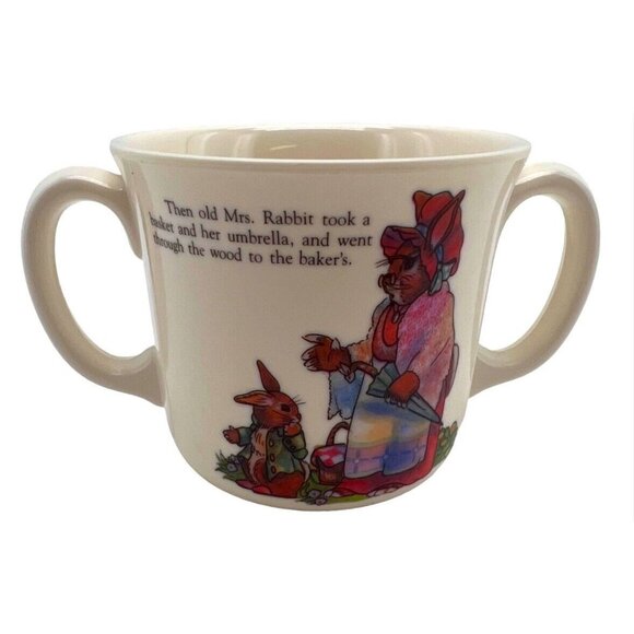 Beatrix Potter Peter Rabbit Dual Handle Childrens Cup - Picture 3 of 10
